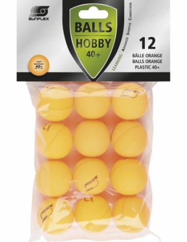 Μπαλάκια Ping Pong Sunflex Hobby PVC 12 Τεμάχια Πορτοκαλί Μπαλάκια Ping Pong Sunflex Hobby PVC 12 Τεμάχια Πορτοκαλί