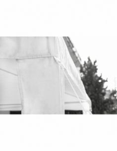 Gazebo Οικιακό 3x3 Λευκό 2